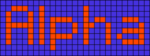 Alpha pattern #696 variation #296648