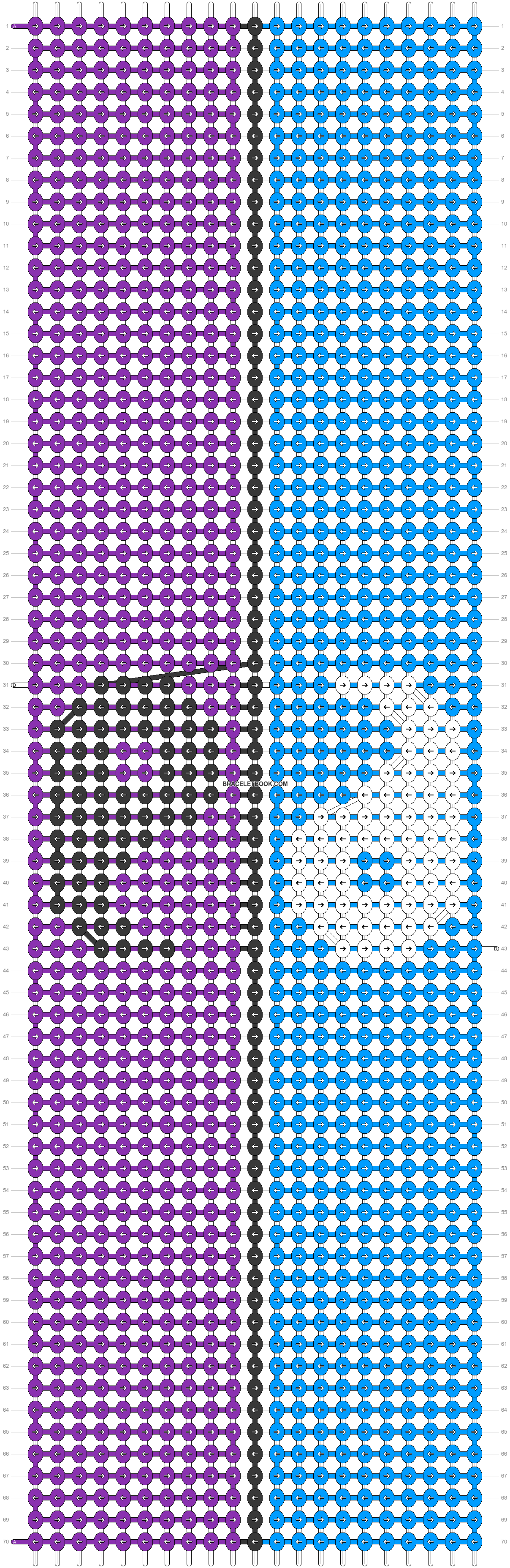 Alpha pattern 153324 variation 320011 braceletbook