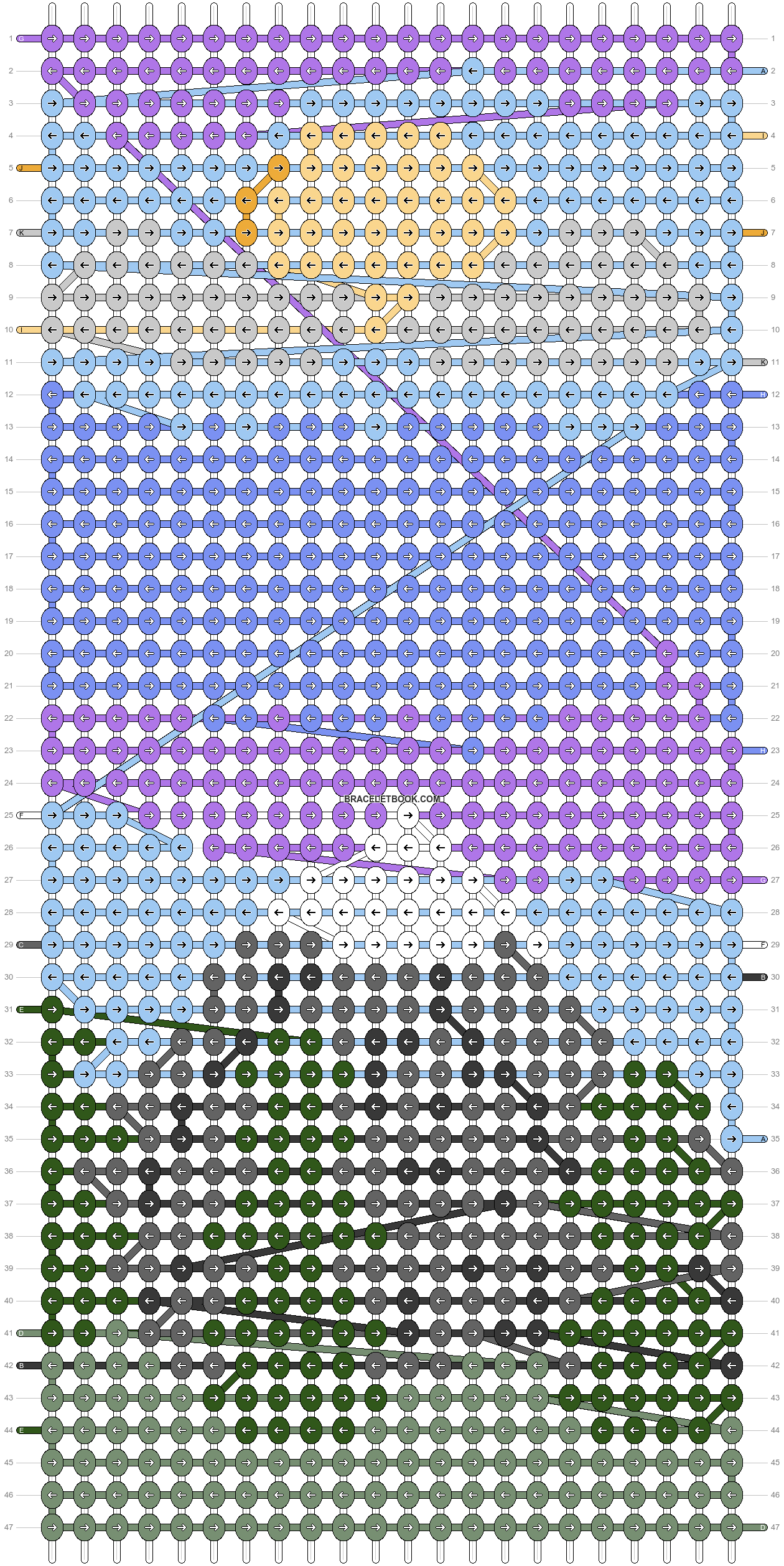 Alpha pattern 162534 variation 337885 braceletbook