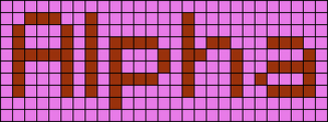 Alpha pattern #696 variation #375013