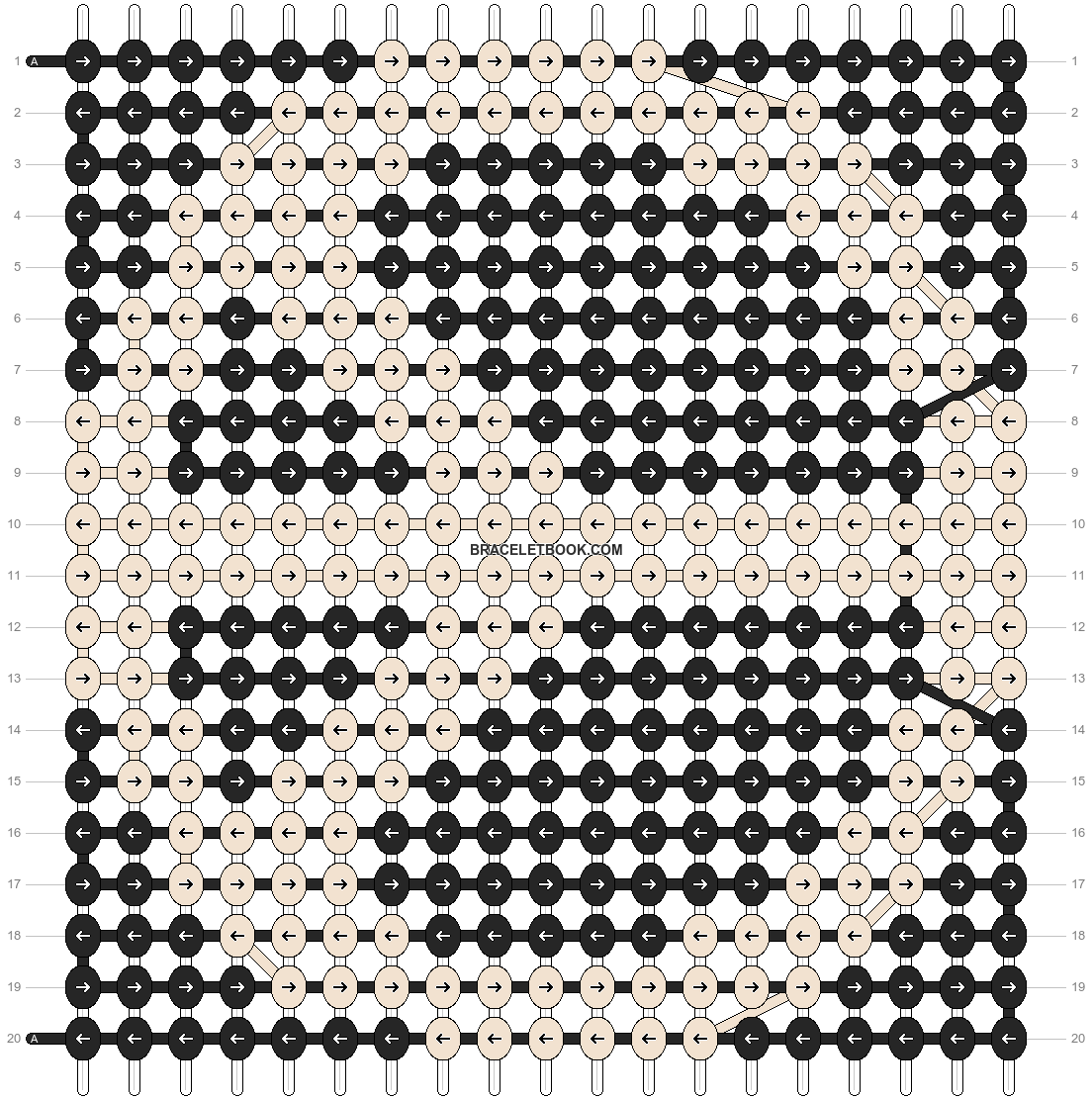 Alpha pattern #6951 variation #400574 pattern