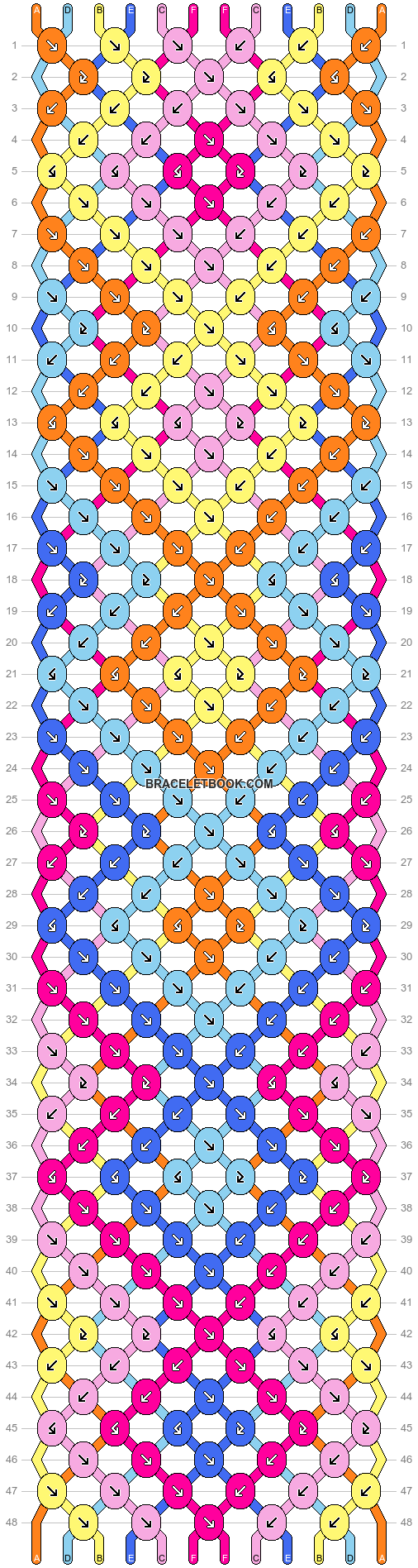新政No.６Ｘ-type DIRECT PATH Normal pattern #61917 variation #407618 | BraceletBook