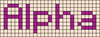 Alpha pattern #696 variation #438401