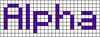 Alpha pattern #696 variation #440889
