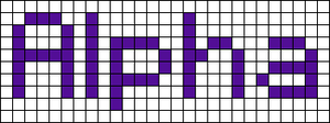 Alpha pattern #696 variation #440889