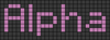 Alpha pattern #696 variation #457087